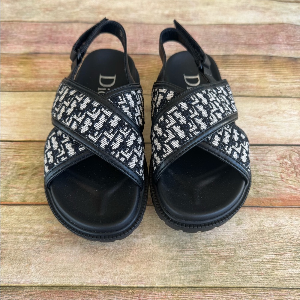Kids Black and Gray Sandals